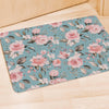 Pink Rose Flower Print Door Mat-grizzshop