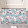 Pink Rose Flower Print Door Mat-grizzshop