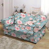 Pink Rose Flower Print Loveseat Cover-grizzshop