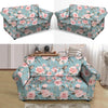 Pink Rose Flower Print Loveseat Cover-grizzshop