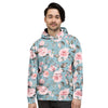 Pink Rose Flower Print Men's Hoodie-grizzshop