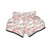 Pink Rose Flower Print Muay Thai Boxing Shorts-grizzshop