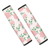 Pink Rose Flower Seat Belt Cover-grizzshop