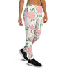 Pink Rose Flower Women's Joggers-grizzshop