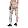 Pink Rose Flower Women's Leggings-grizzshop