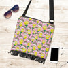 Pink Rose Hedgehogs Crossbody Bags-grizzshop