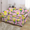 Pink Rose Hedgehogs Loveseat Cover-grizzshop