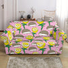 Pink Rose Hedgehogs Loveseat Cover-grizzshop