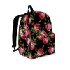 Pink Rose Print Backpack-grizzshop