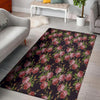 Pink Rose Print Floor Mat-grizzshop