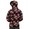 Pink Rose Print Men's Hoodie-grizzshop