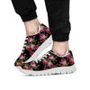 Pink Rose Print Men's Sneakers-grizzshop