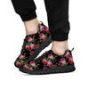 Pink Rose Print Men's Sneakers-grizzshop