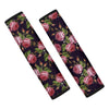 Pink Rose Print Seat Belt Cover-grizzshop