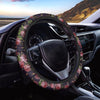 Pink Rose Print Steering Wheel Cover-grizzshop