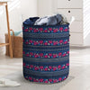 Pink Rose Tribal Aztec Laundry Basket-grizzshop