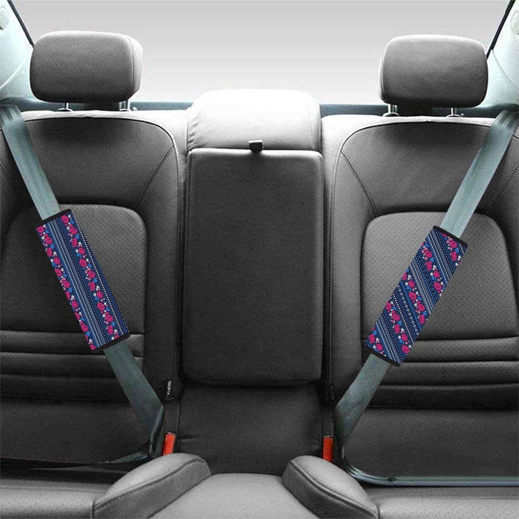 Pink Rose Tribal Aztec Seat Belt Cover-grizzshop