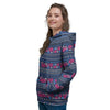 Pink Rose Tribal Aztec Women's Hoodie-grizzshop