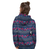 Pink Rose Tribal Aztec Women's Hoodie-grizzshop