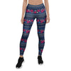 Pink Rose Tribal Aztec Women's Leggings-grizzshop