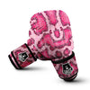 Pink Snakeskin Print Boxing Gloves-grizzshop