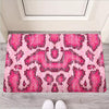 Pink Snakeskin Print Door Mat-grizzshop