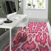 Pink Snakeskin Print Floor Mat-grizzshop