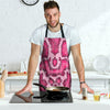 Pink Snakeskin Print Men's Apron-grizzshop