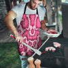 Pink Snakeskin Print Men's Apron-grizzshop