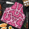 Pink Snakeskin Print Men's Apron-grizzshop