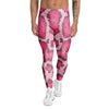 Pink Snakeskin Print Men's Leggings-grizzshop