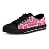 Pink Snakeskin Print Men's Low Top Shoes-grizzshop