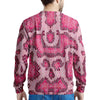 Pink Snakeskin Print Men's Sweatshirt-grizzshop