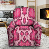 Pink Snakeskin Print Recliner Cover-grizzshop