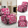 Pink Snakeskin Print Recliner Cover-grizzshop