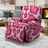 Pink Snakeskin Print Recliner Cover-grizzshop