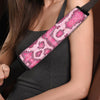 Pink Snakeskin Print Seat Belt Cover-grizzshop