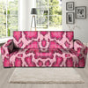 Pink Snakeskin Print Sofa Cover-grizzshop