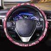 Pink Snakeskin Print Steering Wheel Cover-grizzshop