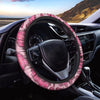 Pink Snakeskin Print Steering Wheel Cover-grizzshop