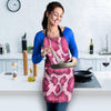 Pink Snakeskin Print Women's Apron-grizzshop