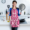 Pink Snakeskin Print Women's Apron-grizzshop