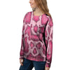 Pink Snakeskin Print Women's Sweatshirt-grizzshop