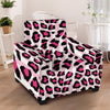 Pink Striped Leopard Armchair Cover-grizzshop