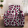 Pink Striped Leopard Armchair Cover-grizzshop