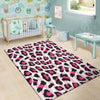 Pink Striped Leopard Floor Mat-grizzshop