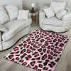 Pink Striped Leopard Floor Mat-grizzshop