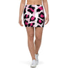 Pink Striped Leopard Mini Skirt-grizzshop