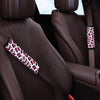 Pink Striped Leopard Seat Belt Cover-grizzshop