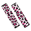 Pink Striped Leopard Seat Belt Cover-grizzshop